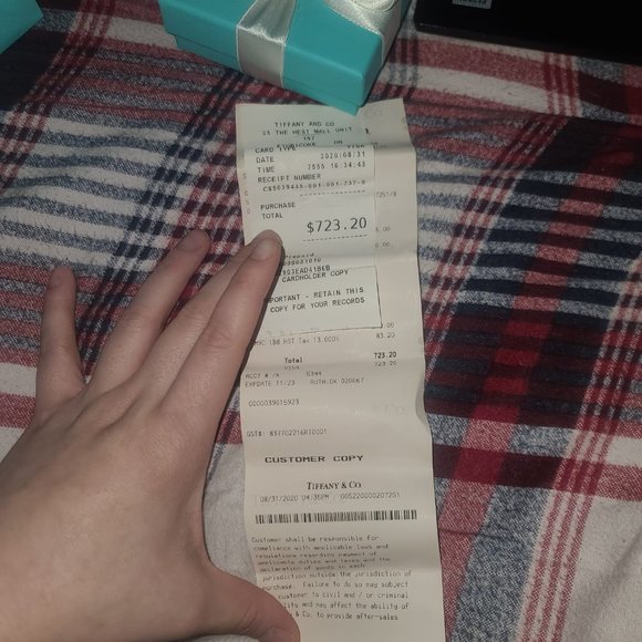 AUTHENTIC TIFFANY AND CO EARRINGS - Picture 5 of 5